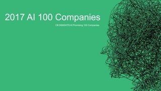 2017 AI 100 Companies
CB INSIGHTS AI Promising 100 Companies
 