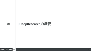AI 4
01 DeepResearchの概要
 