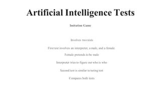 ARTIFICIAL intelligence ppt