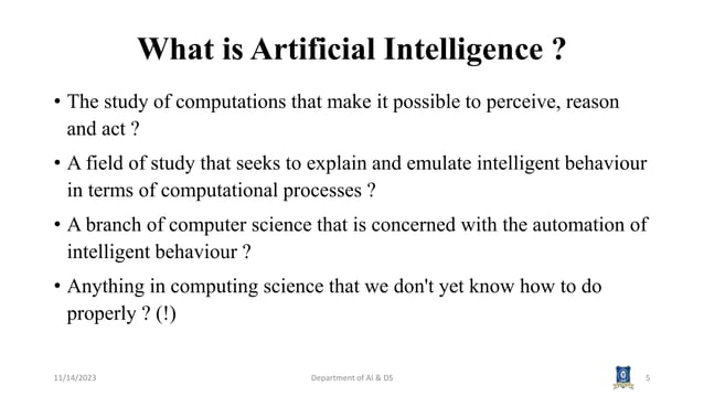 AI3391 ARTIFICIAL INTELLIGENCE Session 1 Introduction to AI.pptx