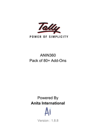 ANIN360
Pack of 80+ Add-Ons
Powered By
Anita International
Version : 1.8.8
 