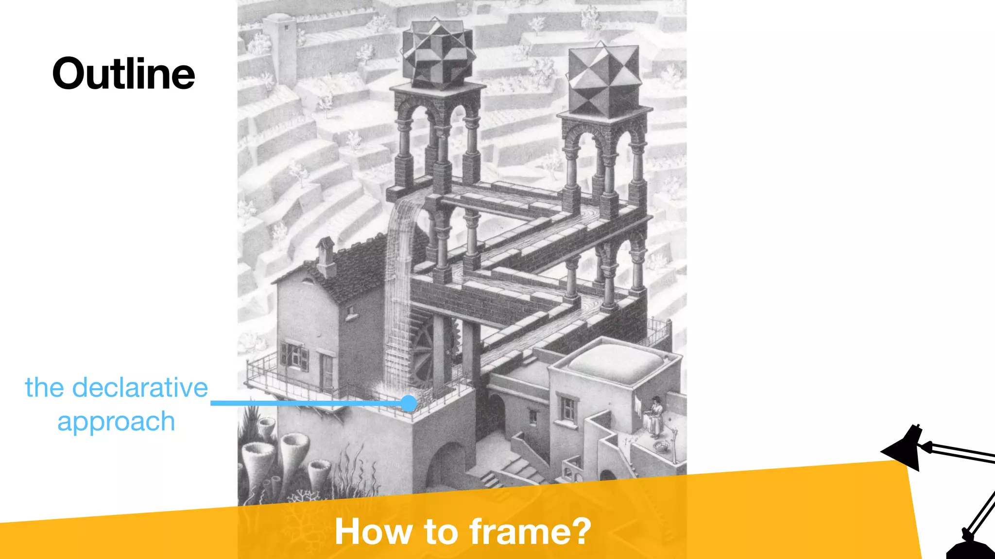Outline
the declarative

approach
How to frame?
 