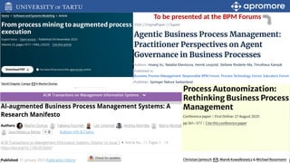 29
To be presented at the BPM Forums
 