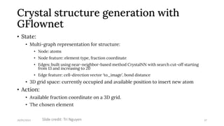AI for automated materials discovery via learning to represent, predict ...