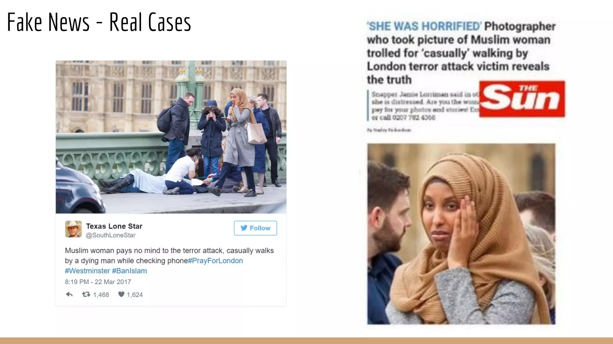 Fake News - Real Cases
 