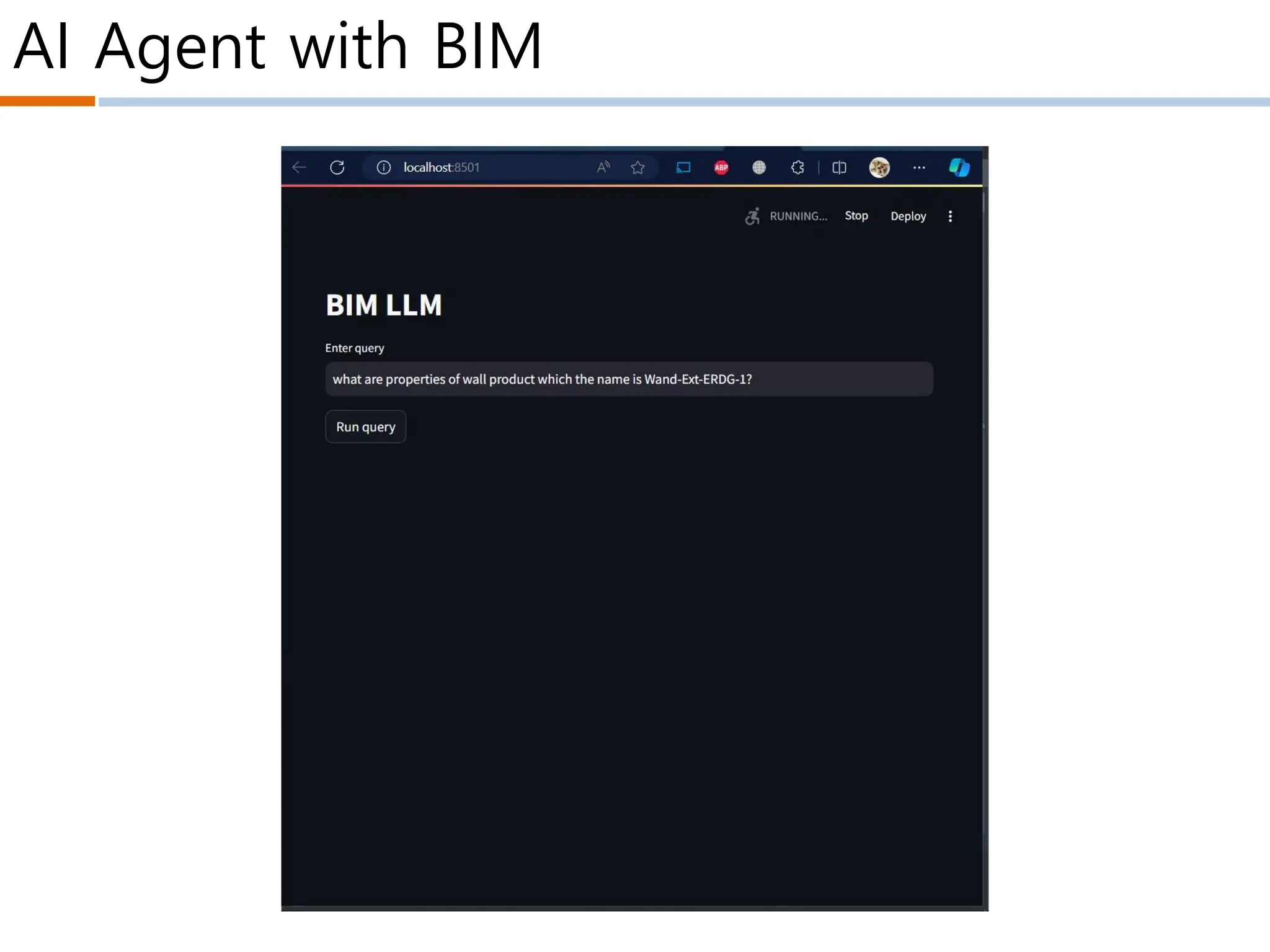 AI Agent with BIM
 