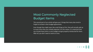 Negotiating Clinical Research Budgets: Most Commonly Neglected Items | PPTX