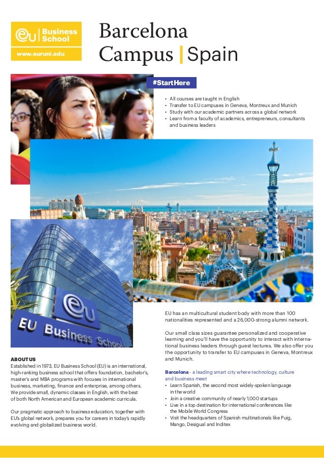 Eu Business School Barcelona Spain