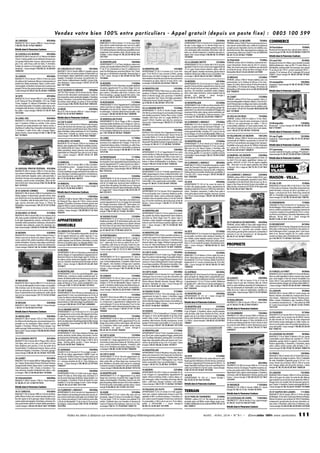 L’immobilier 100% entre Particuliers : Journal Mars/Avril 2014