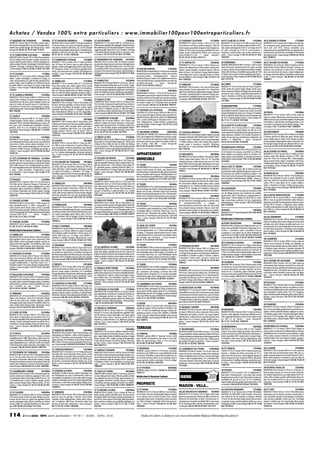 L’immobilier 100% entre Particuliers : Journal Mars/Avril 2014