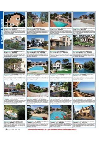 LE PANORAMA COULEURS

06 ALPES MARITIMES LA BRIGUE MAISON F5 270 m² Terrain: 46085 m²
700 000€ Ref: 807893 - 04.93.04.71.75

06 ALPES MARITIMES CABRIS VILLA PRESTIGE F4 150 m²
Terrain: 2200 m² 710 000€ Ref: 816489 - 06.52.44.60.97

06 ALPES MARITIMES ASPREMONT MAISON F5 200 m² Terrain: 2000 m²
750 000€ Ref: 810681 - 04.93.08.30.07

06 ALPES MARITIMES VALDEBLORE MAISON F7 257 m² Terrain: 2920 m²
760 000€ Ref: 815313 - 06.22.72.44.61

Villa 5/6 pièces de 270 m² 3 chambres, séjour, cheminée, cuisine us équipée,
2 salles de bains, 2 wc, four à pain, terrasse 100 m², barbecue, chauffage
central gaz, 4 annexes 2pièces 38m² + bergerie 80m² à rénover, vue dominante plein sud. / classe énergie: NC

4 km hauteur de GRASSE.Villa provençale neuve. Grand séjour, salle à manger, 3 chambres, 2 salles bains et douche, terrasse couverte. Grand sous-sol
de 200 m². Terrain plat clos et piscinable. Au calme, prestations hauts de
gammes. A voir! / classe énergie: B

Quartier résidentiel sur les hauteurs de Nice, lotissement fermé, sécurisé,
propriété 3 niveaux, 3 chambres, séjour, cheminée, mezzanine, cuisine équipée aménagée, 1er étage à finir, terrain en restanques, piscine, vue dominante sur forêt. / classe énergie: NC

Magnifique chalet, prestation haut de gamme, double séjour cheminée
50m², cuisine équipée, cellier, appartement indépendant, bureau, buanderie,
hall, wc, à l'étage 3 chambres dont 1 suite parentale, salle de bains, terrasse,
garage. / classe énergie: B

06 ALPES MARITIMES VALLAURIS MAISON F8 210 m² Terrain: 900 m²
783 000€ Ref: 819135 - 06.59.10.34.55

06 ALPES MARITIMES CAGNES S/MER VILLA PRESTIGE F12 350 m²
Terrain: 1000 m² 900 000€ Ref: 816987 - 06.24.12.24.46

06 ALPES MARITIMES CAGNES S/MER MAISON F7 260 m²
Terrain: 1479 m² 950 000€ Ref: 819139 - 06.26.57.32.13

06 ALPES MARITIMES MOUANS SARTOUX MAISON F6 230 m²
Terrain: 1700 m² 1 050 000€ Ref: 816823 - 06.03.29.42.23

Sur les hauteurs de Vallauris, 5mn Cannes. Maison provençale sur 2 niveaux
en 2 appartements indépendants. Vue panoramique mer à 180°, comprenant chacun séjour cheminée, cuisine, buanderie, 3 chambres. Terrasse. Calme. Toutes commodités / classe énergie: NC

A 500m des plages, villa bourgeoise composée de 6 studios équipés état
neuf pour locatif en RDC, et un bel appartement 185m² au 1er étage, 3 salons, salle d'eau, salle bains. Terrain plat, piscine. Excellent rapport locatif.
NEGOCIABLE / classe énergie: NC

Belle contemporaine. 3 niveaux. Calme absolu. Entrée, séjour cheminée
45m², cuisine us équipée, chambre avec salle d'eau.Terrasse 300m². Entresol
: 2 chambres avec salle de bains et dressing. Etage : 1 chambre avec salle de
bains / classe énergie: B

A 8 km de Cannes, jolie propriété sur 2 niveaux en 2 appartements indépendants ou communicants, F3 rez de jardin, F5 au 1er étage. Cuisine équipée,
salon, cheminée. Double garage, piscine couverte, pool house, cave, barbecue, commodités. / classe énergie: NC

06 ALPES MARITIMES COLOMARS MAISON F9 220 m² Terrain: 2500 m²
1 105 000€ Ref: 818570 - 06.21.86.21.06

06 ALPES MARITIMES MOUGINS MAISON F6 250 m² Terrain: 2500 m² 1
345 000€ Ref: 818569 - 06.99.69.13.19

06 ALPES MARITIMES LE CANNET MAISON F8 210 m² Terrain: 1290 m²
1 495 000€ Ref: 819130 - 06.31.35.81.88

06 ALPES MARITIMES GRASSE MAISON F8 260 m² Terrain: 1500 m²
1 495 000€ Ref: 818576 - 06.14.32.79.50

Quartier calme et résidentiel. 2 provençales jumelées par garage, 2 niveaux.
Grand séjour, cheminée, cuisine équipée , chambre, salle d'eau. Studio indépendant, wc indépendants. Terrasse. A l'étage : chambres, tropézienne, wc.
Parking. / classe énergie: B

Domaine sécurisé propriété plain pied. Séjour 70m², salle à manger, cuisine
us équipée, cheminée, belle entrée, suite parentale, 3 chambres, salle de
bains. Double garage. Bureau 60m². Buanderie. Local piscine. Cuisine d'été.
Terrasse 120m² / classe énergie: B

Quartier résidentiel, calme absolu. Propriété contemporaine, entièrement rénovée sur 2 niveaux. Beaux volumes. Matériaux de qualité, 4 chambres avec
salle de bains, bureau, salle de cinéma, cuisine us donnant sur salle à manger. Commodités / classe énergie: C

Propriété, 3 niveaux, très belle prestations. Séjour cheminée 63m², cuisine
us équipée, suite parentale, 3 chambres, 2 salles de bains, 2 wc. Double garage. Atelier. 2/3 pièces indépendant ou communicant. Piscine, pool house.
Calme absolu. / classe énergie: C

06 ALPES MARITIMES THEOULE S/MER VILLA PRESTIGE F4 220 m²
1 570 000€ Ref: 818131 - 06.20.50.50.03

06 ALPES MARITIMES ANTIBES VILLA PRESTIGE F7 260 m²
Terrain: 2500 m² 1 650 000€ Ref: 813963 - 00041798248500

06 ALPES MARITIMES LA GAUDE GITE/CHAMBRE HOTE F22 750 m²
Terrain: 2200 m² 1 900 000€ Ref: 819128 - 06.61.40.77.98

06 ALPES MARITIMES ROQUEBRUNE CAP MARTIN MAISON F9 220 m²
Terrain: 1538 m² 2 150 000€ Ref: 911268 - 04.99.74.74.85

Frais réduits, contemporaine neuve 2 étages. Plages à 50m, vue mer. Cuisine
américaine équipée, séjour 90m², 3 chambres avec salle de bains, dont 2
avec mezzanine. Balcon et 2 terrasses.Garage 3 places parking.
Buanderie.Toutes commodités. / classe énergie: B

Magnifique propriété, parc aménagé, calme, résidentiel, 4 chambres, séjour
60m², cheminée, cuisine us équipée, 2 salle de bains, 1 salle d'eau, salon
d'été, pool house 60m², piscine couverte, sécurisée et chauffée, garage, parking, / classe énergie: NC

Maison d'hôtes de caractère, aux portes de Nice, cadre magnifique. Bâtisse
principale. 7 pièces. Grand séjour. Autre bâtiment. 4 chambres terrasses. 2
appartements F2. Piscine. Grande terrasses. Parkings.Terrain arboré. Excellent rapport / classe énergie: NC

Belle propriété type californien d'architecte,vue panoramique 180° Monaco
à Bordiguera (Italie), sur 2 étages,toutes les pièces principales orientées sud,
larges terrasses, garage, parking 6 voitures, piscine.Accepte que les numeros
fixes. / classe énergie: C

06 ALPES MARITIMES PUGET THENIERS PROPRIETE F11 280 m²
Terrain: 3000 m² 1 200 000€ Ref: 813992 - 04.93.05.00.31

06 ALPES MARITIMES LE TIGNET PROPRIETE F9 400 m² Terrain: 1710 m²
1 200 000€ Ref: 815795 - 06.50.07.07.83

06 ALPES MARITIMES MOUGINS PROPRIETE F7 280 m² Terrain: 2800 m²
1 350 000€ Ref: 1002412 - 06.08.07.40.58

06 ALPES MARITIMES MENTON PROPRIETE F8 230 m² Terrain: 2500 m²
1 490 000€ Ref: 819147 - 04.93.57.17.83

Bastide magnifique, 50mn de l'aéroport de Nice. Ancienne bergerie dominante plein sud, 11 pièces, 2 duplex, 4 niveaux. Piscine. Vaste terrasse ombragée. Très belle vue sur vallée du Var. Altitude 450 m. Calme serein. Lieu
unique. Au calme. / classe énergie: NC

Exceptionnel sur hauteurs de Tignet, vue sur Cannes, mer, calme, sans vis à
vis, séjour, cuisine équipée, 3 chambres, saunas, salle de sport, cave à vin,
cuisine d'été, cheminée, belle prestations, haut de gamme, meubles rustiques, piscine / classe énergie: C

A 5 min de cannes Belle propriété de 280M² + 140M² COS RESIDUEL, prestation haute gamme.située sur les hauteurs de vallaurisaménager avec goût
composée de 7 pièces, 3 chambres, 4 SDB, 4WC,cuisine américaine toute
équipée. A débattre / classe énergie: D

Rare sur les hauteurs de Menton. Propriété de charme sur 3 niveaux.Vue sur
la mer, calme et verdure. Beau volume. Séjour avec cheminée, chambre de
maître, 2 chambres, bureau, 2 salles de bains. 2 celliers. 2 terrasses. Piscine.
Garage. / classe énergie: D

12

N ° 9 1 • MARS - AVRI L 2014

Visitez les biens à distance sur : www.immobilier100pour100entreparticuliers.fr

 