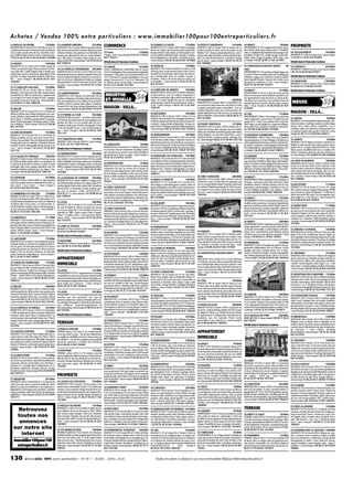 L’immobilier 100% entre Particuliers : Journal Mars/Avril 2014