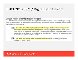 Revit Contract.pdf AIA BIM Contracts | PDF
