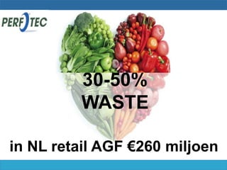 30-50%
         WASTE

in NL retail AGF €260 miljoen
 