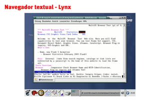 Navegador textual - Lynx
 