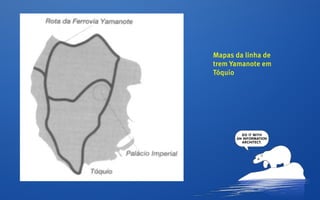 Mapas da linha de
trem Yamanote em
Tóquio
 