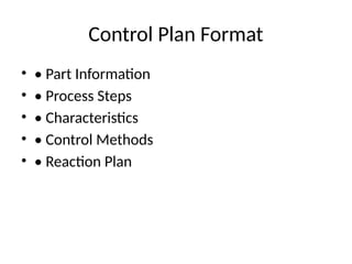 Comprehensive Training on AIAG Control Plan for Automotive Quality ...
