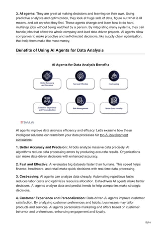 Explore AI Agents for Data Analysis -- Use Cases | PDF