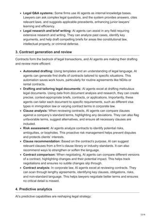 AI Agents for Legal Applications benefits implementation and future ...