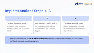 AI Agents for Social Media: A Step-by-Step Implementation Guide | PDF