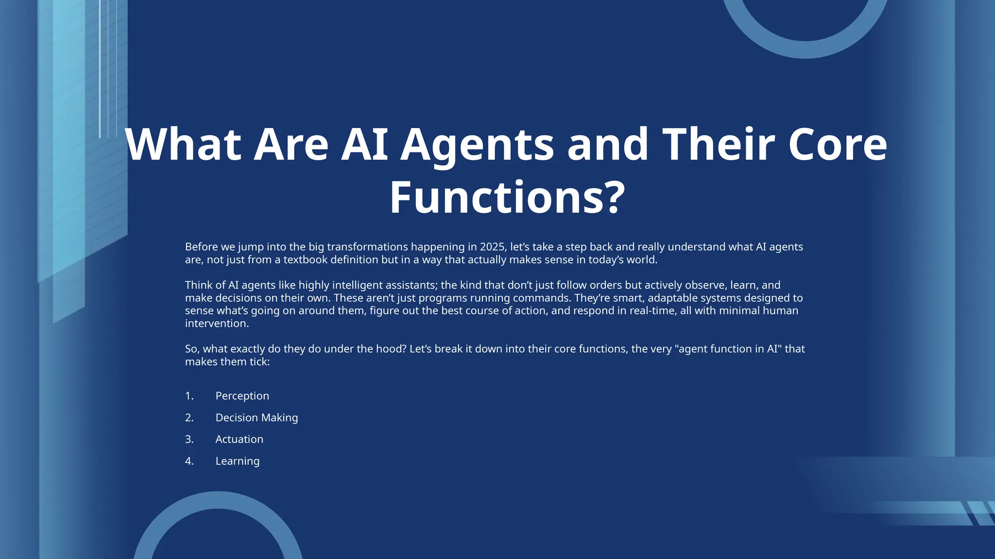 AI Agents in 2025: A Comprehensive Review and Future Outlook | PPTX