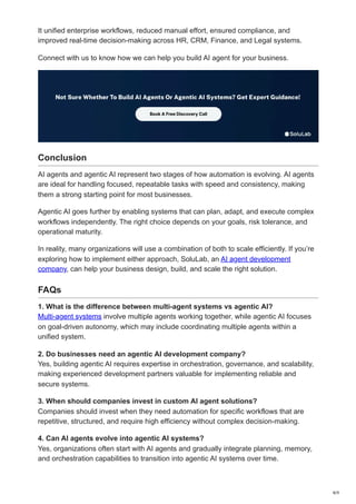 Understanding AI Agents vs Agentic AI: Choosing the Right Automation ...