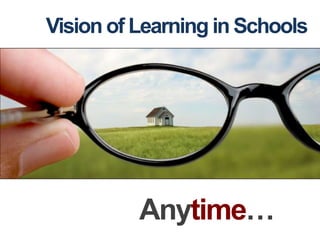 Vision of Learning in SchoolsAnytime…