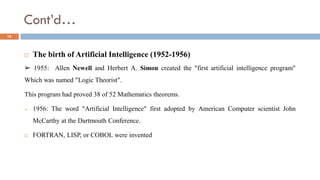 introduction to Artificial Intelligence for computer science | PDF