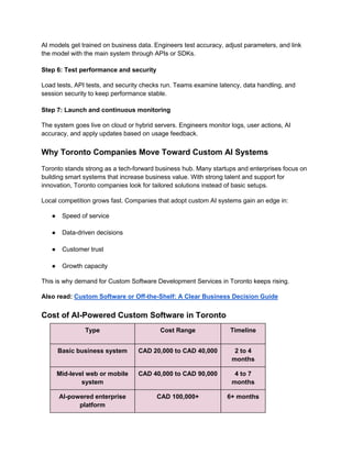 Build Custom Software with AI to Boost Business Performance | PDF