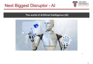 10
The world of Artificial Intelligence (AI)
10
Next Biggest Disruptor - AI
 
