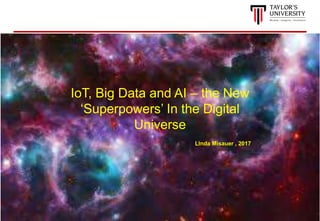 28
IoT, Big Data and AI – the New
‘Superpowers’ In the Digital
Universe
Linda Misauer , 2017
 