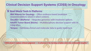 Artificial Intelligence in Oncology: Transforming Cancer Carepptx | PPTX