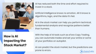 AI in Stock Market: Predicting the Ups and Downs | PDF