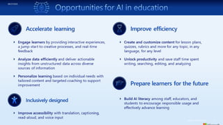 Artificial Intelligence and The Future in Education | PPTX