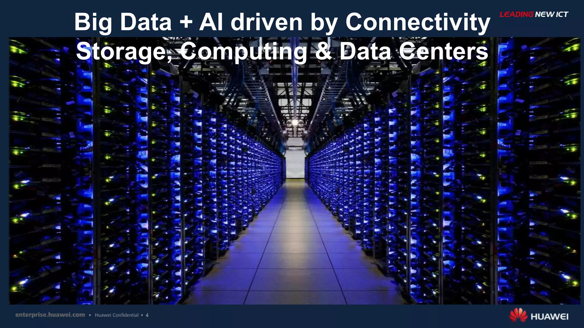 4
Big Data + AI driven by Connectivity
Storage, Computing & Data Centers
 