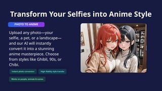 Create anime images and videos with AI - AI Anime | PPTX