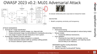 Application Security: AI LLMs and ML Threats & Defenses | PPSX