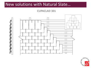 CUPACLAD 301
New solutions with Natural Slate…
 