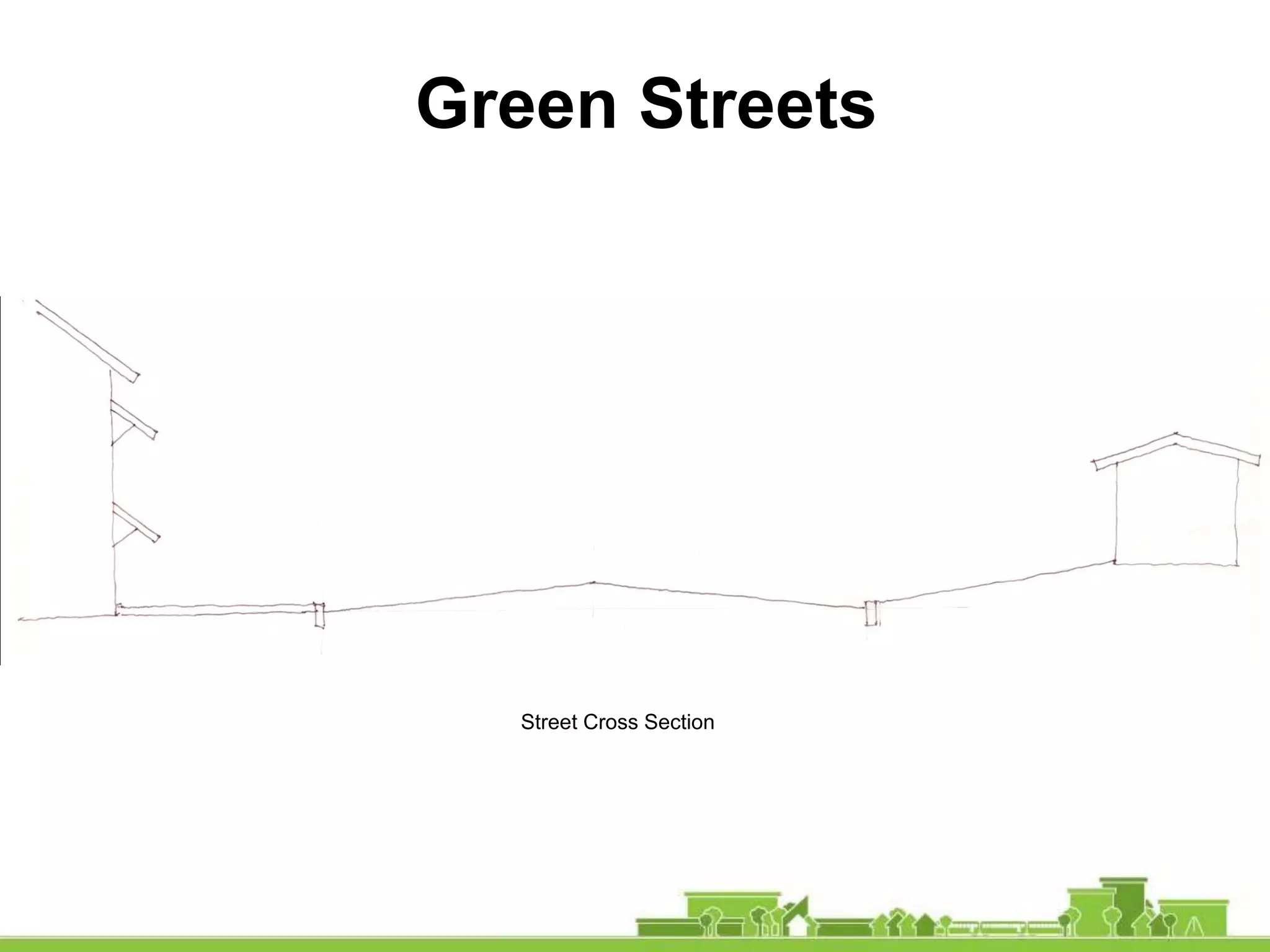 Green Streets
Street Cross Section
 