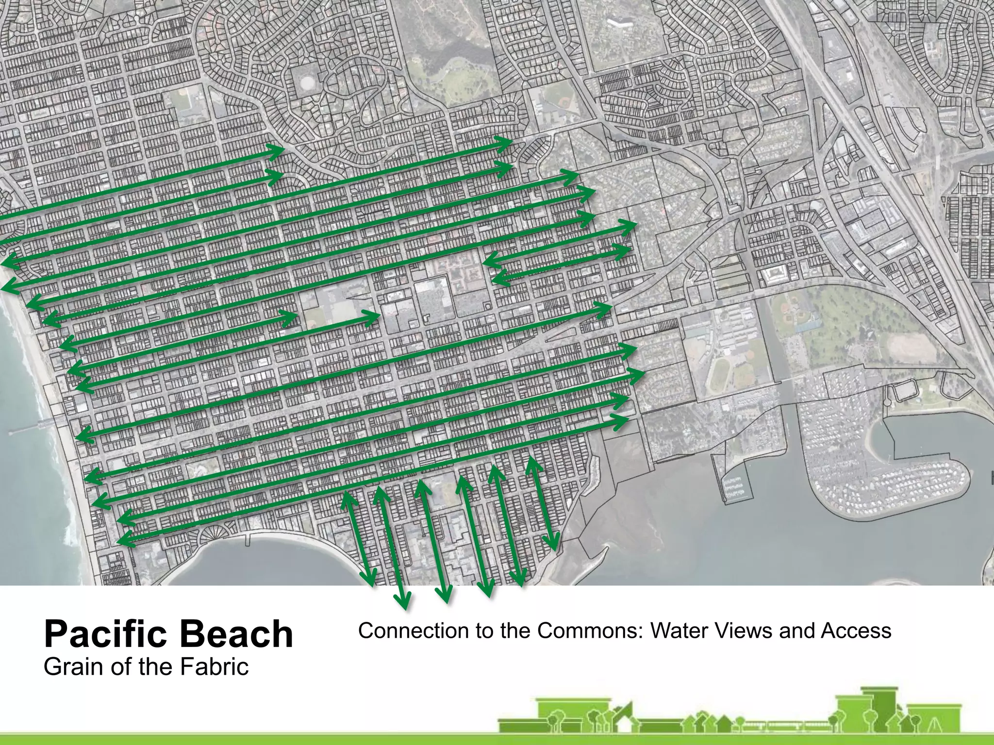 Pacific Beach Connection to the Commons: Water Views and Access
Grain of the Fabric
 