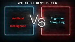 Artificial
Intelligence
Cognitive
Computing
 