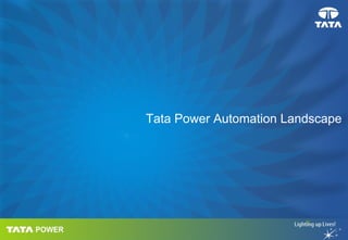 Tata Power Automation Landscape

 