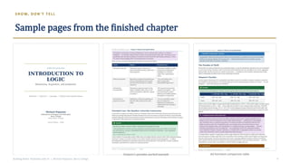 SH OW, D ON ' T TE L L
Sample pages from the finished chapter
Title page
Simpson's paradox worked example
Building Better Textbooks with AI | Michael Papazian, Berry College 9
Ad hominem comparison table
 