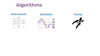 Quantization PruningSmall networks
 
