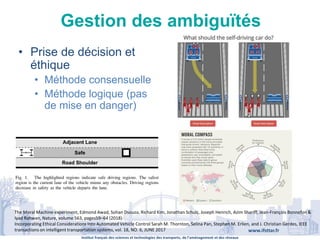 Institut français des sciences et technologies des transports, de l’aménagement et des réseaux
www.ifsttar.fr
Gestion des ...