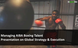 Managing AIBA Boxing Talent
Presentation on Global Strategy & Execution
 