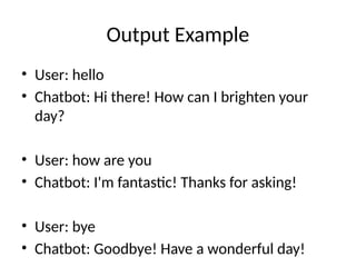 AI_Based_Chatbot_Project for Btech2nd Year Students | PPTX