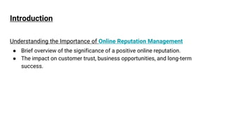 ai based online reputation management tool | PPT