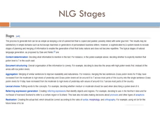 NLG Stages
 