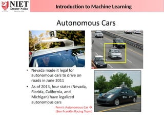 Introduction to Machine Learning
 